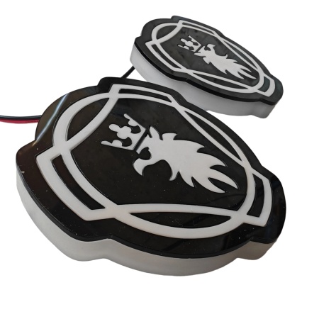 Set 2 Embleme LED Scania Grifon 10cm (Stânga/Dreapta) cu Iluminare Dublă + stabilizator de tensiune CADOU - Img 5