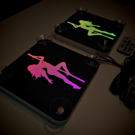 Set Embleme LED Interior FATA LA BARA – Modul Curcubeu, 15 Culori, 200 efecte dinamice, USB - Img 9