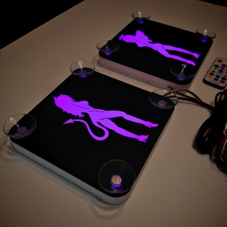Set Embleme LED Interior INGER &amp; DRACUSOR – Modul Curcubeu, 15 Culori, 200 efecte dinamice, USB - Img 9