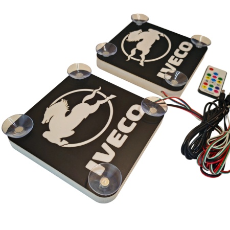 Set Embleme LED Interior IVECO – Modul Curcubeu, 15 Culori, 200 efecte dinamice, USB - Img 2
