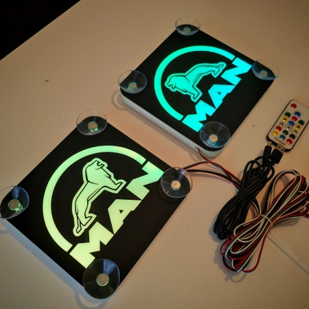 Set Embleme LED Interior MAN – Modul Curcubeu, 15 Culori, 200 efecte dinamice, USB - Img 6