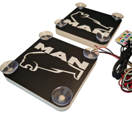 Set Embleme LED Interior MAN LEU – Modul Curcubeu, 15 Culori, 200 efecte dinamice, USB - Img 2