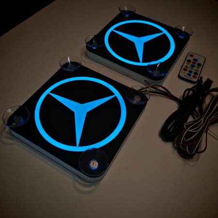 Set Embleme LED Interior MERCEDES 2 – Modul Curcubeu, 15 Culori, 200 efecte dinamice, USB - Img 9