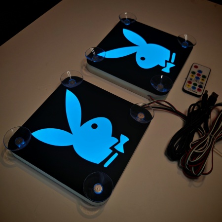 Set Embleme LED Interior PLAYBOY – Modul Curcubeu, 15 Culori, 200 efecte dinamice, USB - Img 10