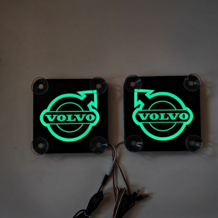 Set Embleme PLACI LED Dinamice, interior, VOLVO 18x18 cm - Img 7
