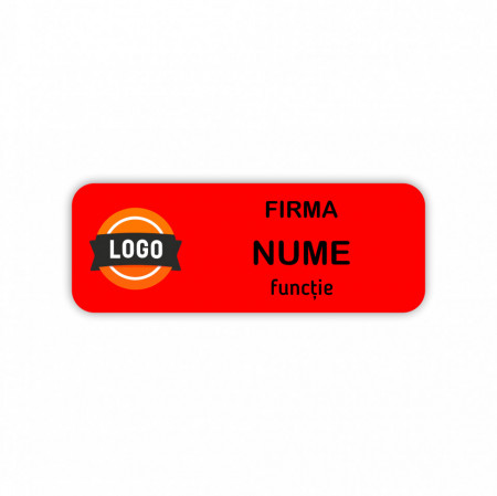EC13 Ecuson Personalizat metalic 2.5x7cm cu sistem de prindere - Img 4