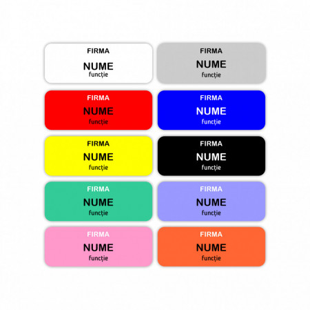 EC14 Ecuson Personalizat metalic 2.5x7cm cu sistem de prindere - Img 7