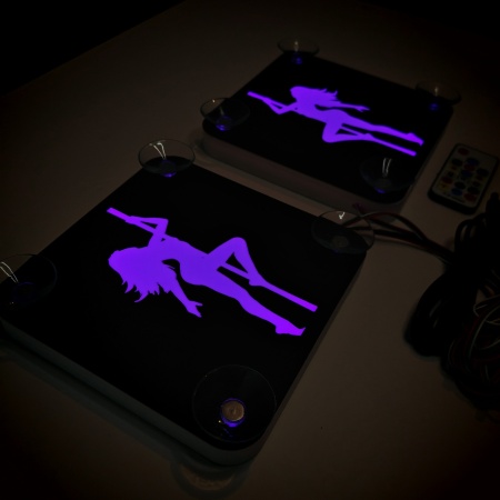 Set Embleme LED Interior FATA LA BARA – Modul Curcubeu, 15 Culori, 200 efecte dinamice, USB - Img 6