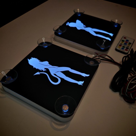 Set Embleme LED Interior INGER &amp; DRACUSOR – Modul Curcubeu, 15 Culori, 200 efecte dinamice, USB - Img 6