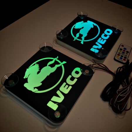 Set Embleme LED Interior IVECO – Modul Curcubeu, 15 Culori, 200 efecte dinamice, USB - Img 8
