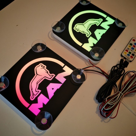 Set Embleme LED Interior MAN – Modul Curcubeu, 15 Culori, 200 efecte dinamice, USB - Img 3