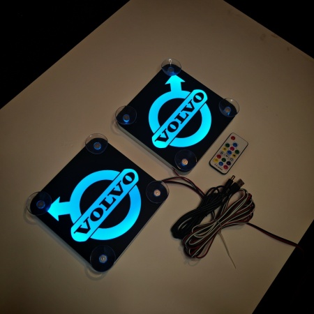 Set Embleme LED Interior VOLVO – Modul Curcubeu, 15 Culori, 200 efecte dinamice, USB - Img 11