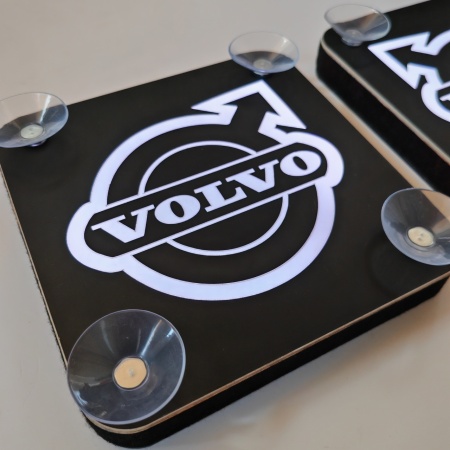 Set Embleme PLACI LED Dinamice, interior, VOLVO 18x18 cm - Img 8
