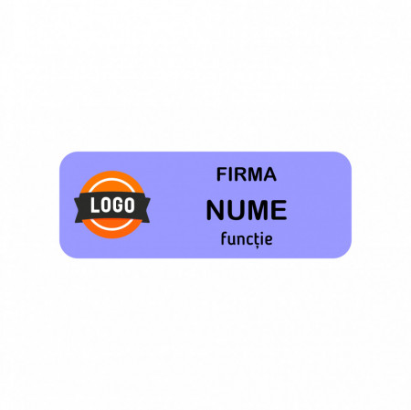 EC13 Ecuson Personalizat metalic 2.5x7cm cu sistem de prindere - Img 5