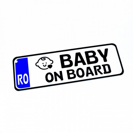Placa Auto Personalizata (mesaj predefinit) 30x10cm