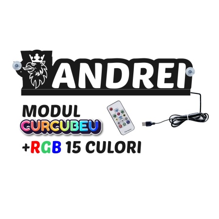 Placa Led Camion/Autoutilitara Contur-Rainbow (Curcubeu) SCANIA+NUME