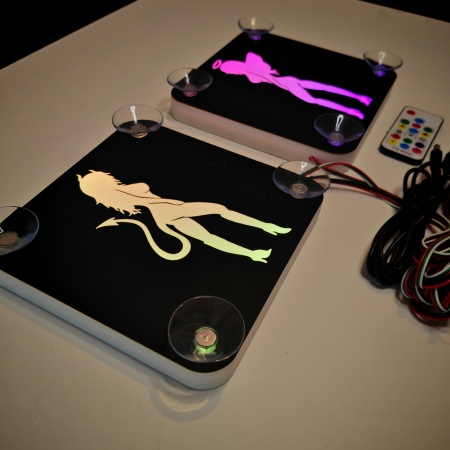 Set Embleme LED Interior INGER &amp; DRACUSOR – Modul Curcubeu, 15 Culori, 200 efecte dinamice, USB - Img 3