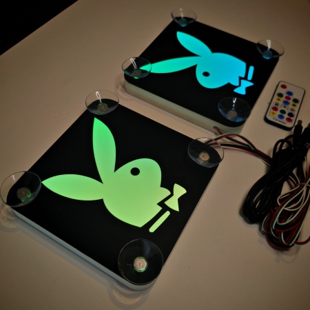 Set Embleme LED Interior PLAYBOY – Modul Curcubeu, 15 Culori, 200 efecte dinamice, USB - Img 4