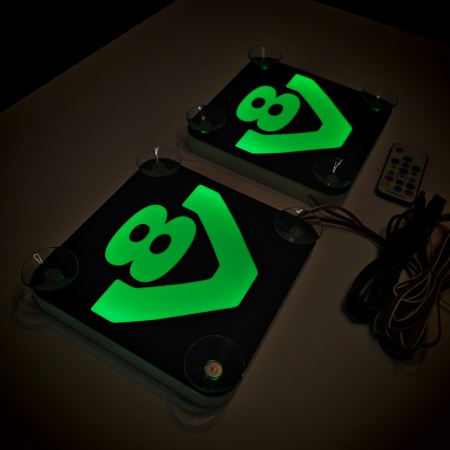 Set Embleme LED Interior SCANIA V8 – Modul Curcubeu, 15 Culori, 200 efecte dinamice, USB - Img 5