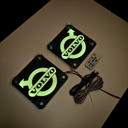Set Embleme LED Interior VOLVO – Modul Curcubeu, 15 Culori, 200 efecte dinamice, USB - Img 8