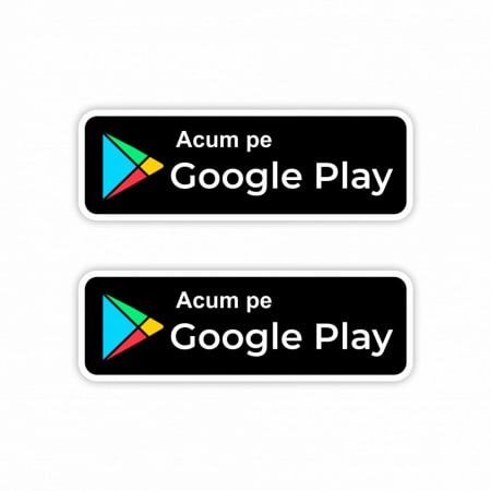 X292 Set 2 Stickere Autocolante Google Play