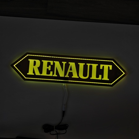 Placa Luminoasa Oglinda Interior RENAULT 58x14 cm - Img 6