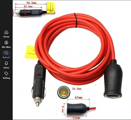 Prelungitor Profesional Bricheta Auto 3.6m – Rezistent la 15A / 180W (12V - 24V) - Img 2