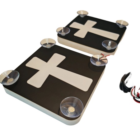 Set Embleme LED Interior CRUCE – Modul Curcubeu, 15 Culori, 200 efecte dinamice, USB - Img 2