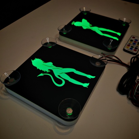 Set Embleme LED Interior INGER &amp; DRACUSOR – Modul Curcubeu, 15 Culori, 200 efecte dinamice, USB - Img 10