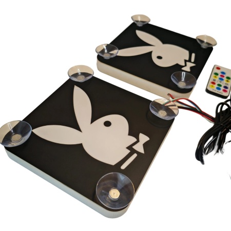 Set Embleme LED Interior PLAYBOY – Modul Curcubeu, 15 Culori, 200 efecte dinamice, USB - Img 2