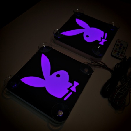 Set Embleme LED Interior PLAYBOY – Modul Curcubeu, 15 Culori, 200 efecte dinamice, USB - Img 11