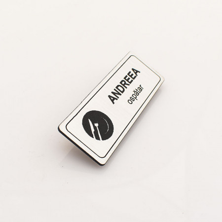 Ecuson Personalizat 2.4x7cm Restaurant, Terase cu sistem de prindere - Img 3