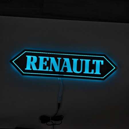 Placa Luminoasa Oglinda Interior RENAULT 58x14 cm - Img 7