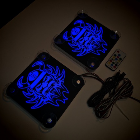 Set Embleme LED Interior VOLVO VIKING – Modul Curcubeu, 15 Culori, 200 efecte dinamice, USB - Img 4