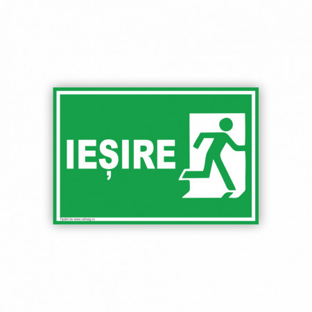 V257 Semn indicator, (IESIRE) Tabla aluminiu, Autocolant sau PVC