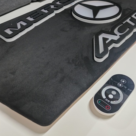 Placă Camion PREMIUM MERCEDES ACTROS Alcantara – Personalizabilă, Telecomandă Touch, Dimmer și Stabilizator de Tensiune - Img 5