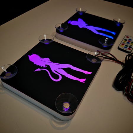 Set Embleme LED Interior INGER &amp; DRACUSOR – Modul Curcubeu, 15 Culori, 200 efecte dinamice, USB - Img 4