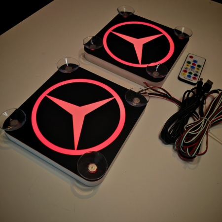 Set Embleme LED Interior MERCEDES 2 – Modul Curcubeu, 15 Culori, 200 efecte dinamice, USB - Img 4