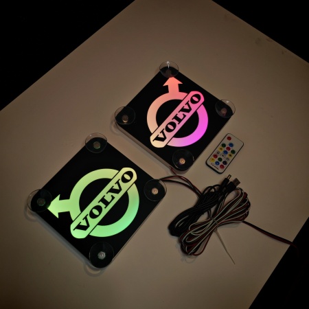 Set Embleme LED Interior VOLVO – Modul Curcubeu, 15 Culori, 200 efecte dinamice, USB - Img 9