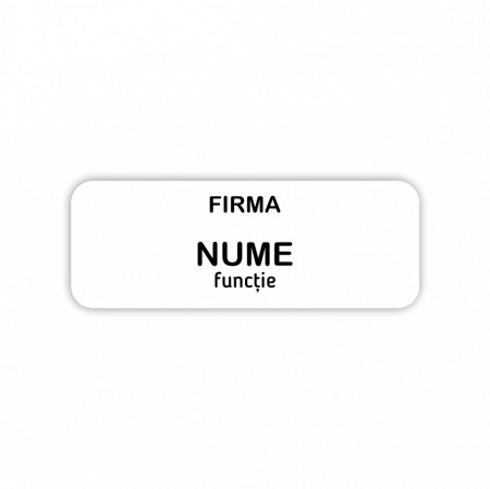 EC14 Ecuson Personalizat metalic 2.5x7cm cu sistem de prindere - Img 2