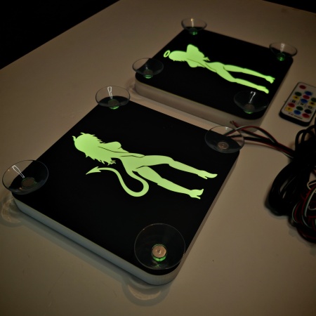 Set Embleme LED Interior INGER &amp; DRACUSOR – Modul Curcubeu, 15 Culori, 200 efecte dinamice, USB - Img 11