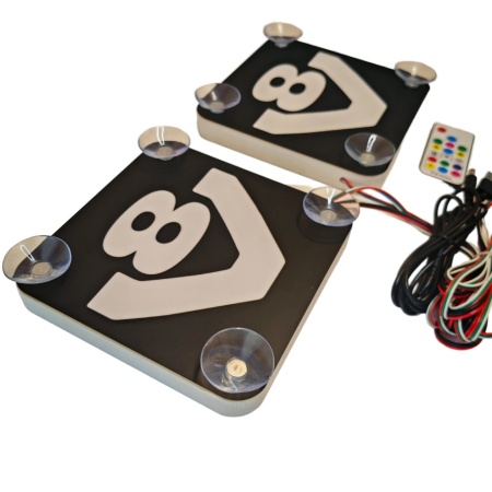 Set Embleme LED Interior SCANIA V8 – Modul Curcubeu, 15 Culori, 200 efecte dinamice, USB - Img 3