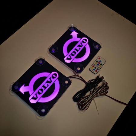 Set Embleme LED Interior VOLVO – Modul Curcubeu, 15 Culori, 200 efecte dinamice, USB - Img 6