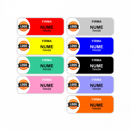 EC15 Ecuson Personalizat metalic 2.5x7cm cu sistem de prindere - Img 6