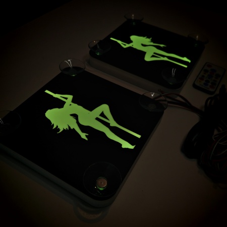Set Embleme LED Interior FATA LA BARA – Modul Curcubeu, 15 Culori, 200 efecte dinamice, USB - Img 8
