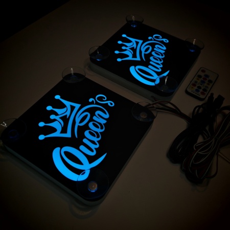 Set Embleme LED Interior QUEEN'S – Modul Curcubeu, 15 Culori, 200 efecte dinamice, USB - Img 10