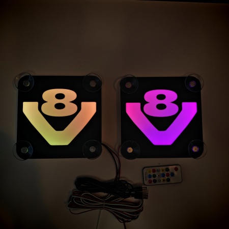 Set Embleme LED Interior SCANIA V8 – Modul Curcubeu, 15 Culori, 200 efecte dinamice, USB - Img 10
