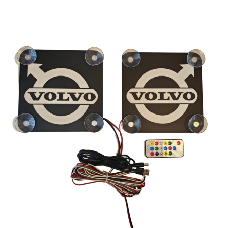 Set Embleme LED Interior VOLVO – Modul Curcubeu, 15 Culori, 200 efecte dinamice, USB - Img 3
