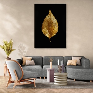 (GOLD066) Tablou Canvas Black & Gold