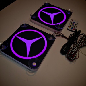 Set Embleme LED Interior MERCEDES 2 – Modul Curcubeu, 15 Culori, 200 efecte dinamice, USB - Img 5